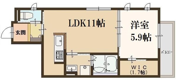 シャンティ夙川の物件間取画像